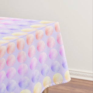 Pastel Polka Dots Tablecloth 60" x 84"