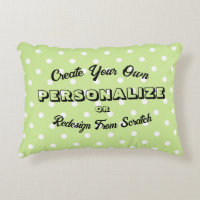 Pastel Polkadots Pattern - Lime Green