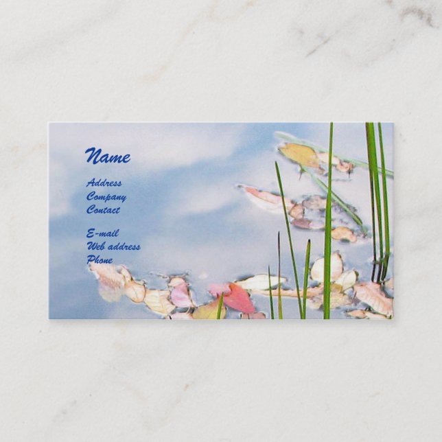 Pastel Pond Business Card (Front)