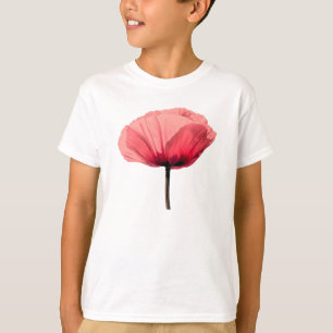 Pastel Poppy Bloom Minimalism T-Shirt