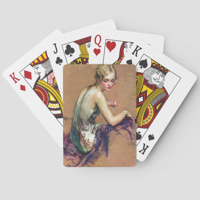 Pastel Portrait Playing Cards (Back)