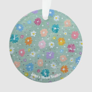 Pastel Posie Ornaments