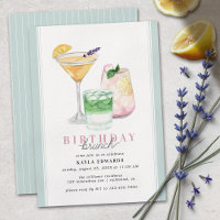 Pastel Powder Blue | Fruity Drinks Birthday Brunch