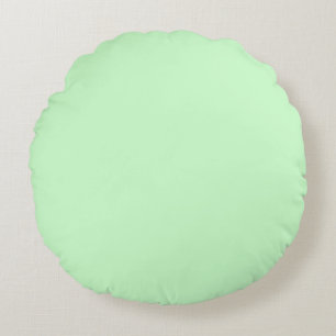 Pastel Powder Blue solid plain colour Custom Round Cushion