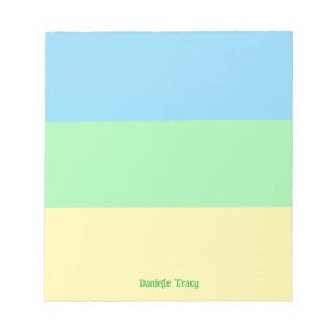 Pastel Pretty Spring Colors Custom  Notepad