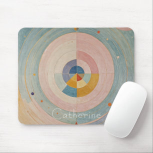 Pastel Prism: Rainbow Color Wheels Mouse Pad