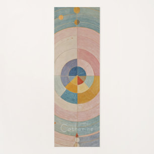 Pastel Prism: Rainbow Color Wheels Yoga Mat