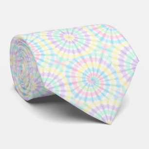 Pastel Psychedelic Tie-Dye Pattern Tie