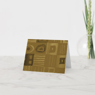 Pastel Pulse: Afrocentric Geometric  Note Card