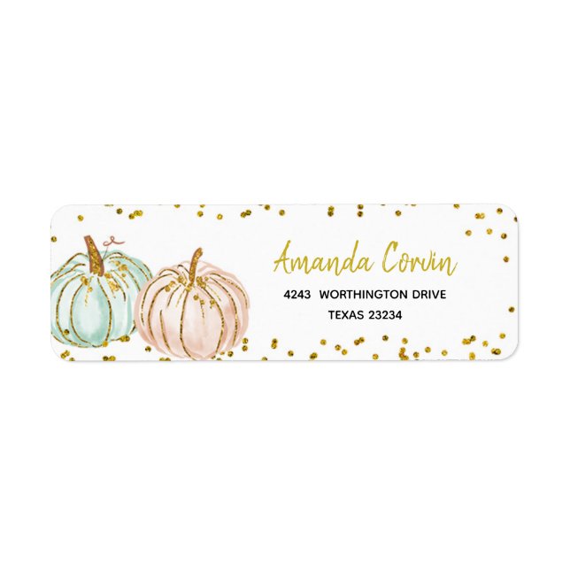 Pastel Pumpkin Gender Reveal  (Front)