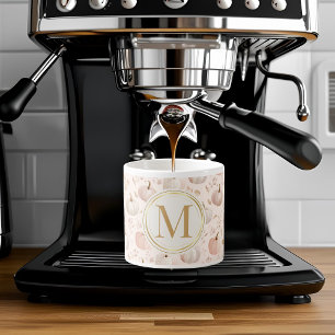 Pastel Pumpkin Monogram – Personalised Initial Espresso Cup