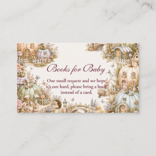 Pastel Pumpkin Village Books for Baby Enclosure Card