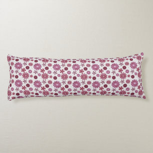 Pastel Purple Abstract Flower pattern Body Cushion