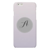 Pastel Purple Alphabet. A. iPhone Case (Back)