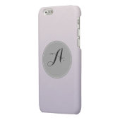 Pastel Purple Alphabet. A. iPhone Case (Back Left)