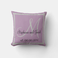 Pastel purple and silver grey Wedding keepsake