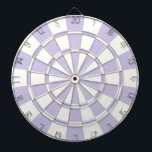Pastel Purple And White<br><div class="desc">Pastel Purple And White Dart Board</div>