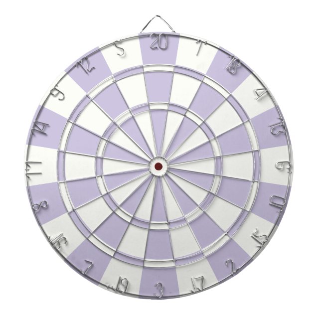 Pastel Purple And White Dartboard (Front)