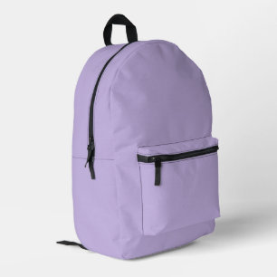 Pastel Purple Backpack with Custom Print Sew