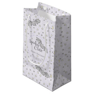 Pastel Purple Bats Spooky Cute Small Gift Bag