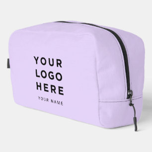 Pastel Purple Business Logo Name Instagram Travel Dopp Kit