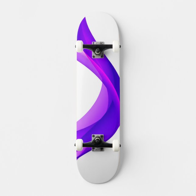 Pastel purple colour skateboard (Front)