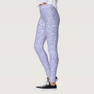 Pastel Purple Concrete Texture Leggings