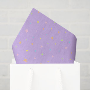 Pastel Purple Confetti Birthday Tissue Paper