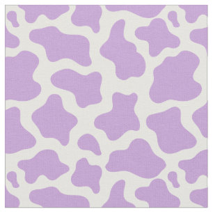 pastel purple cow print kawaii fabric