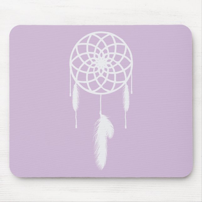 Pastel Purple Dream Catcher Mouse Pad (Front)