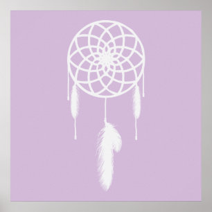 Pastel Purple Dream Catcher Poster