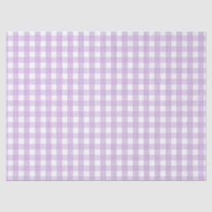 Pastel Purple Gingham Pattern Tissue Paper