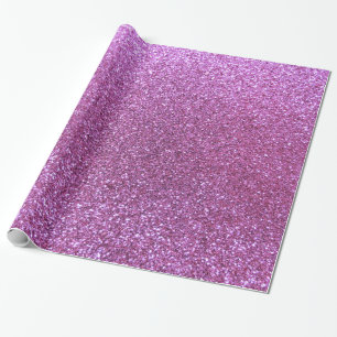 Pastel purple glitter wrapping paper
