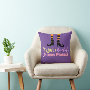 Pastel Purple Hocus Pocus Halloween Witch Leg Cushion