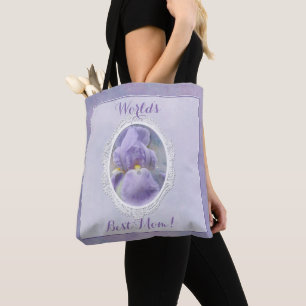 Pastel Purple Iris Mother's Day Tote Bag