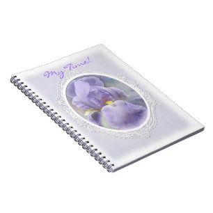 Pastel Purple Iris Notebook