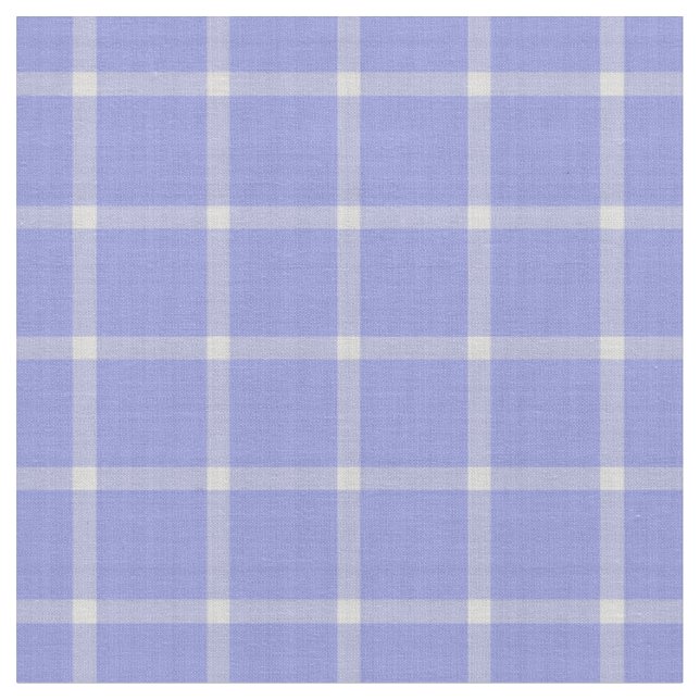 Pastel Purple Large Gingham Plaid Fabric (Close Up)