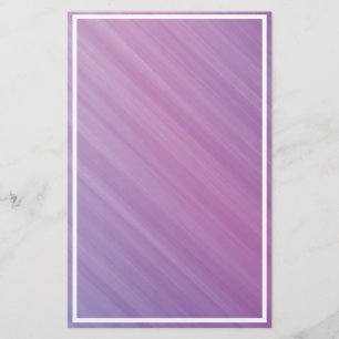Pastel Purple Lavender White Border Stationery