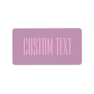 Pastel Purple & Light Pink   Modern Editable Text Label
