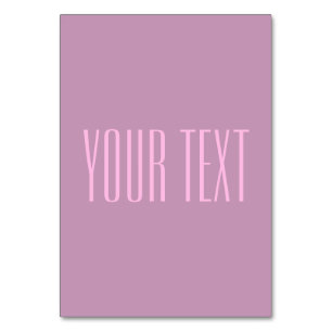 Pastel Purple & Light Pink   Modern Editable Text Table Number