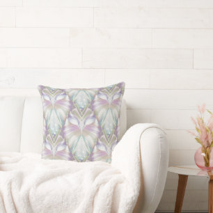 Pastel Purple Oracle Owl Pattern Cushion