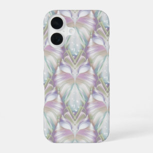 Pastel Purple Oracle Owl Pattern iPhone 16 Case