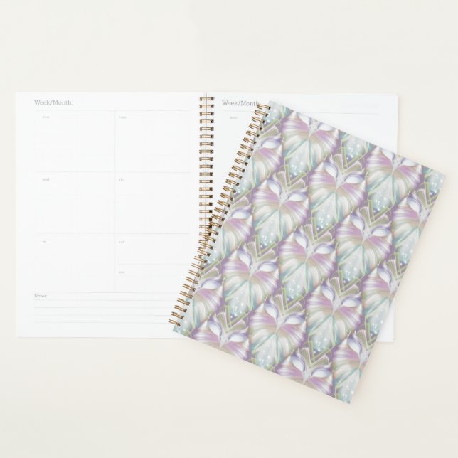 Pastel Purple Oracle Owl Pattern Planner (Display)