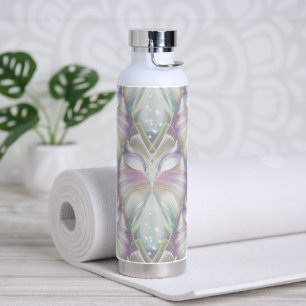 Pastel Purple Oracle Owl Pattern Water Bottle