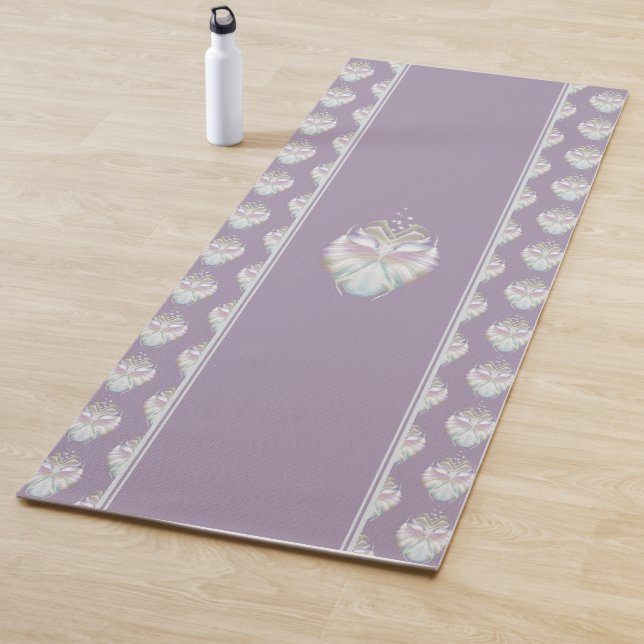 Pastel Purple Oracle Owl Yoga Mat (In Situ)