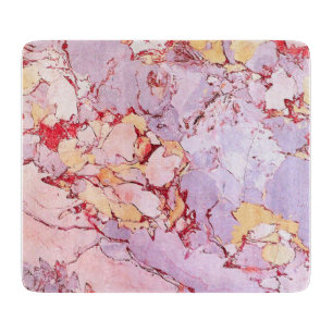 Pastel Purple Pink Modern Italian Marble Elegant Cutting Board