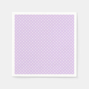 Pastel Purple Polkadot Baby Shower Napkin