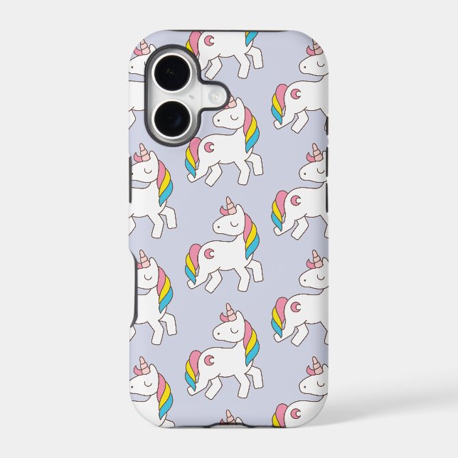 Pastel Purple  Unicorn Pattern (Back)