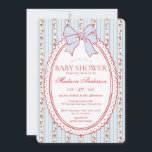 Pastel Purple Vintage Fancy Floral Baby Shower Invitation<br><div class="desc">A charming blend of vintage elegance and playful femininity, this party decor collection features soft preppy florals paired with delicate coquette bows. Designed to feel timeless yet fresh, each piece brings a sweet, polished touch to your celebration.★ Let me help you plan your next party! ★ If you need coordinating...</div>