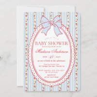 Pastel Purple Vintage Fancy Floral Baby Shower